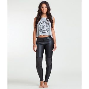 Billabong neoprene black leggings